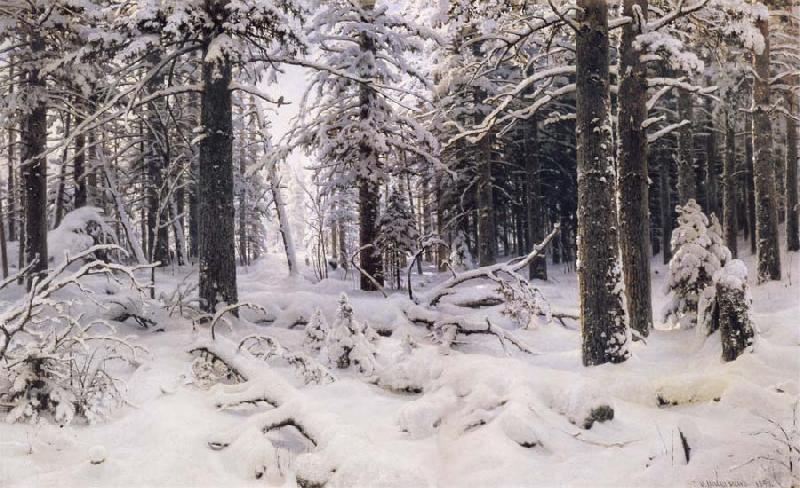 Ivan Shishkin Winter oil painting image